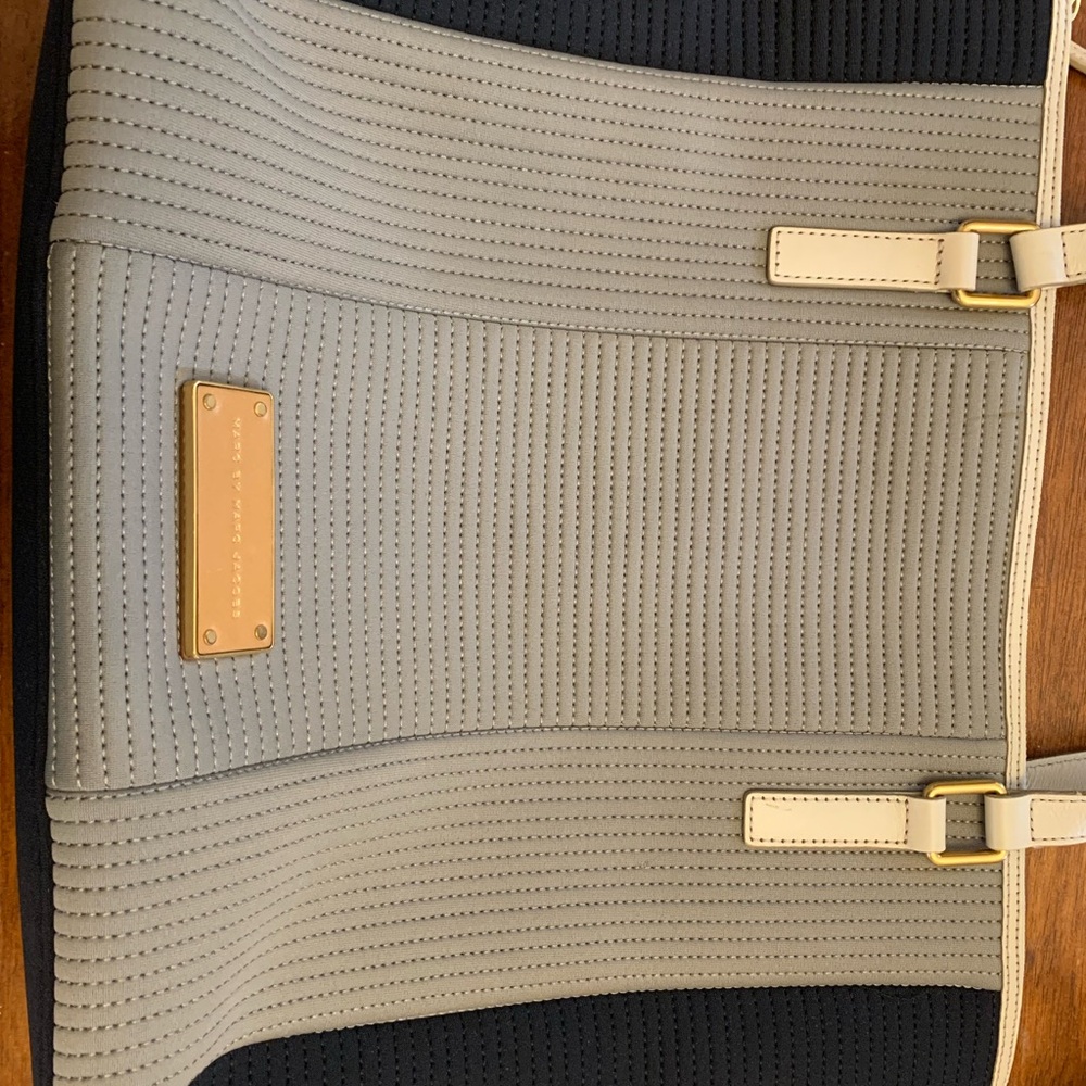 Gray and Black Tote Bag